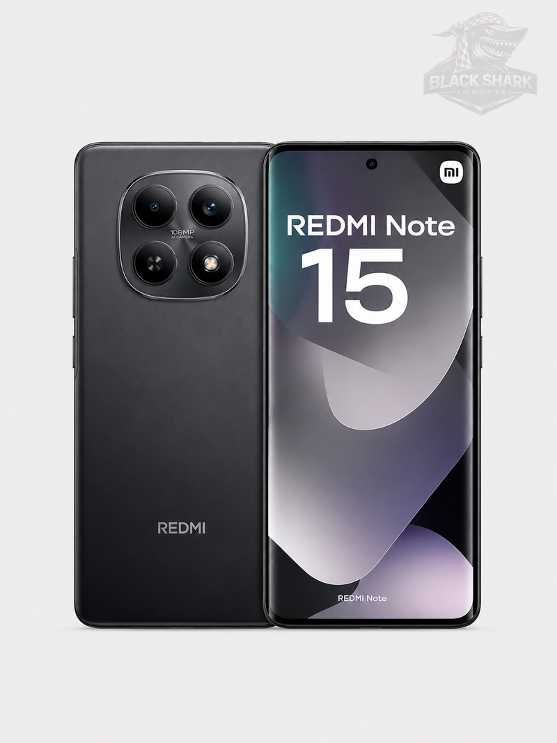 Celular Xiaomi Redmi Note 15 Dual SIM 128GB 6GB RAM de 6.77" 108MP 20MP - Preto (Global)