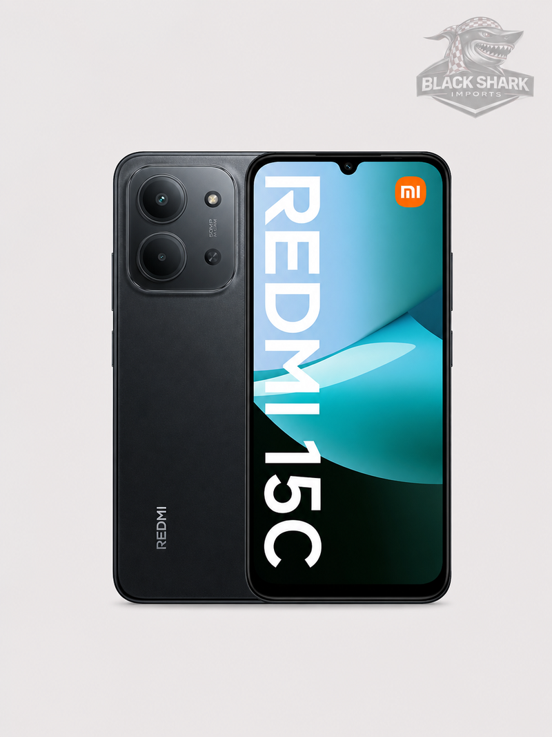 Celular Xiaomi Redmi 15C Dual SIM de 128GB 4GB RAM de 6.9" 50MP 8MP - Midnight Black (Global)